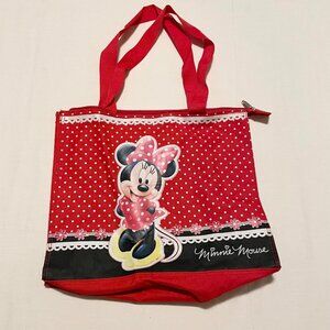 Disney Minnie Mouse Canvas Tote Bag 14.5 x 12 Inch Size